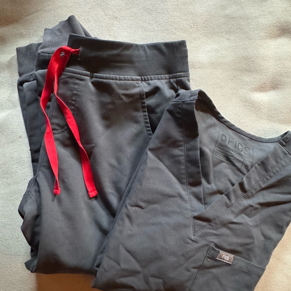 Figs charcoal set S/T Zamora Joggers, XS top